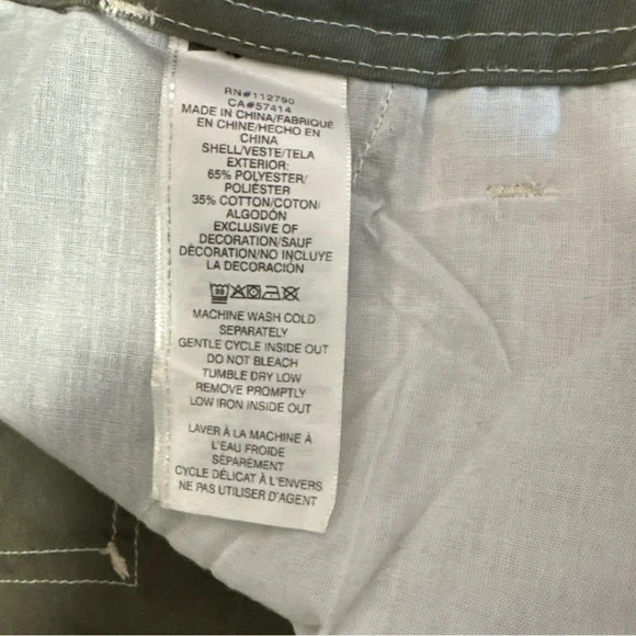 True Religion Cargo Pants Kalamata Green White Stitch Mens Size 32x32